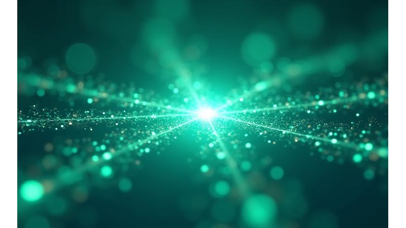 Abstract visualization of data flowing securely into a central processing unit, demonstrating transparent data collection. Colors are #4A9F6F, #4682B4, and #F2C94C.