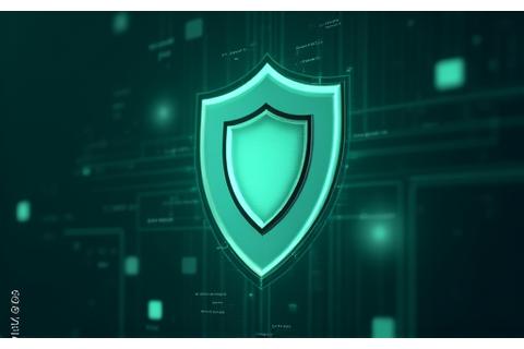 Digital shield representing data protection and privacy commitment for VitaCurrent users, with subtle green and blue hues.